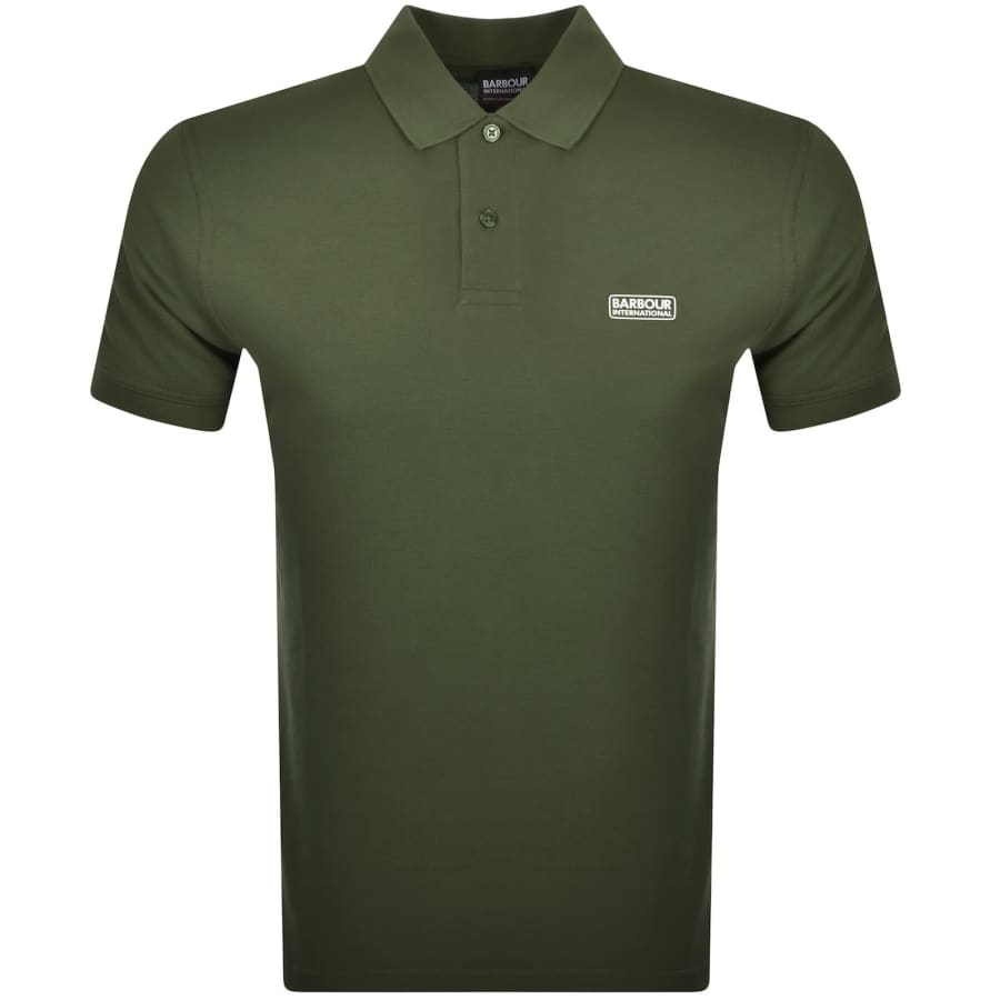 Image number 1 for Barbour International Essential Polo Green
