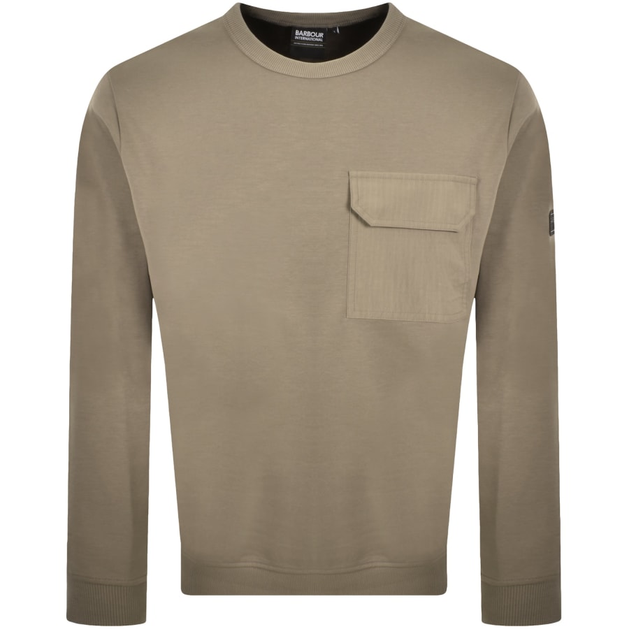 Image number 1 for Barbour International Ilford Sweatshirt Brown