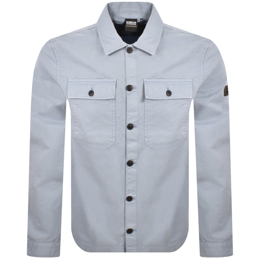 Image number 1 for Barbour International Arlo Overshirt Blue