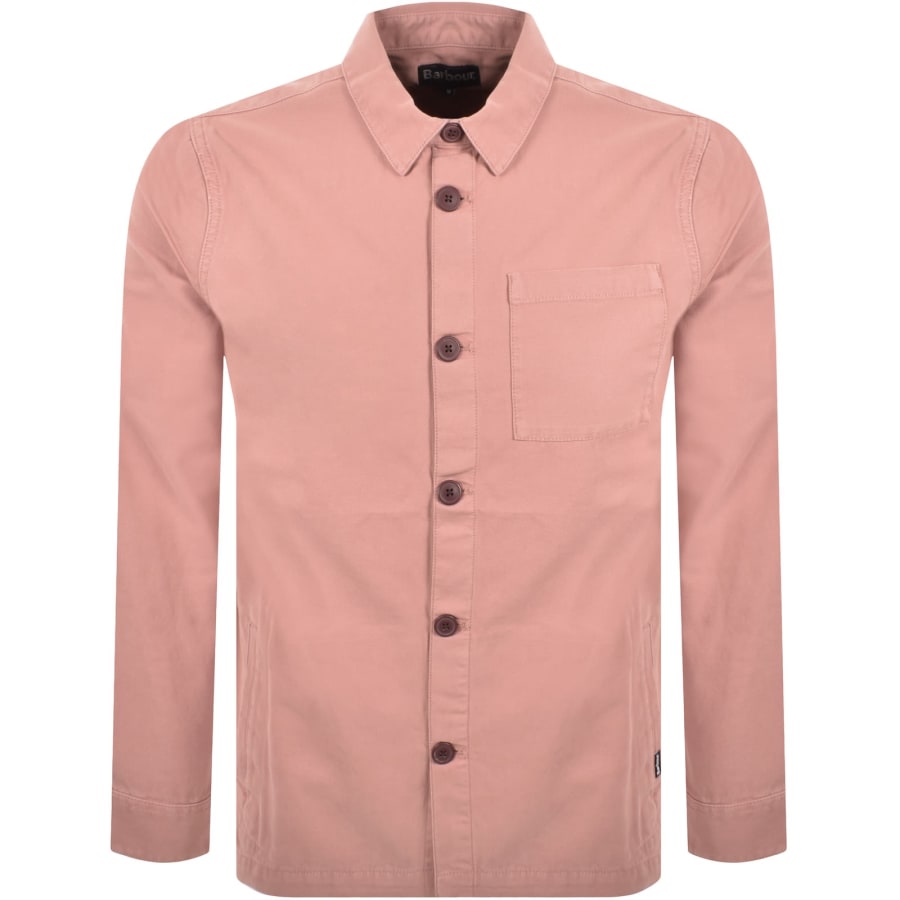 Image number 1 for Barbour Washed Overshirt Pink