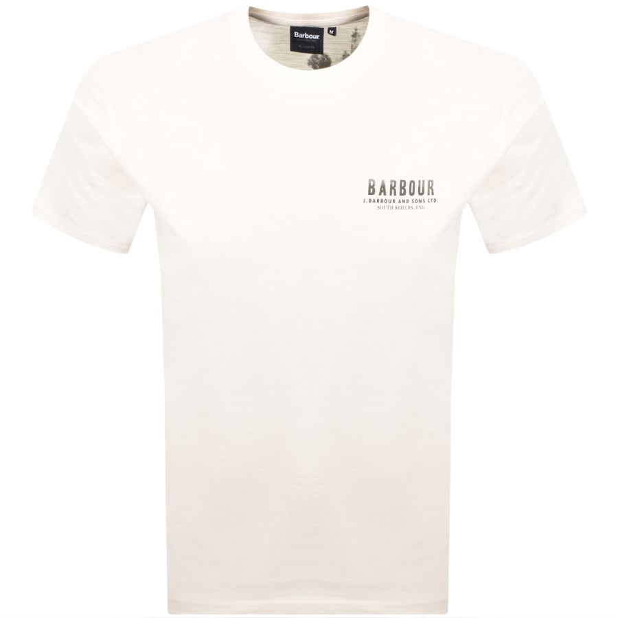 Image number 2 for Barbour Glencorse Graphic T Shirt Whisper White