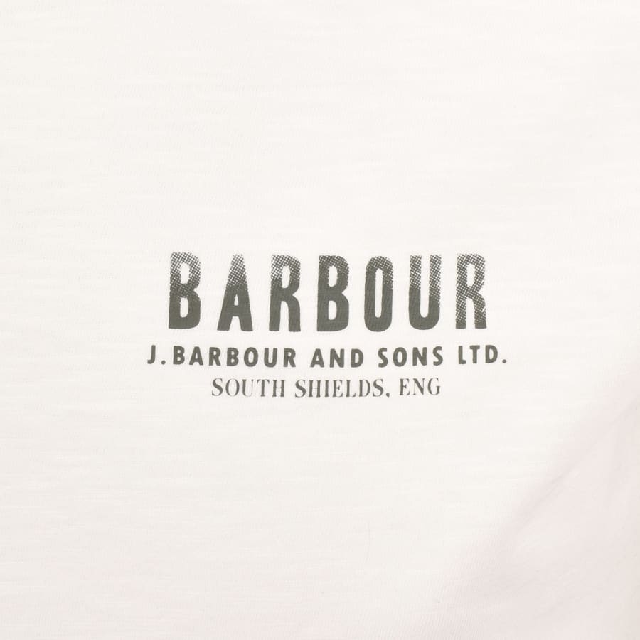 Image number 4 for Barbour Glencorse Graphic T Shirt Whisper White