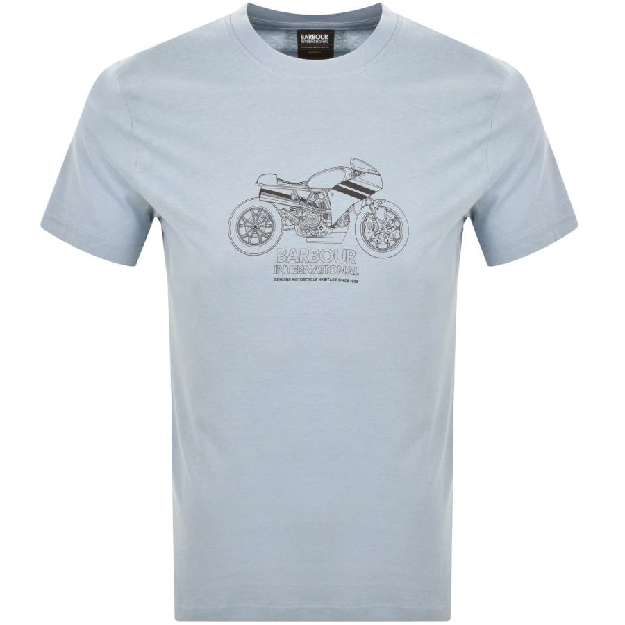 Image number 1 for Barbour International Topher T Shirt Blue