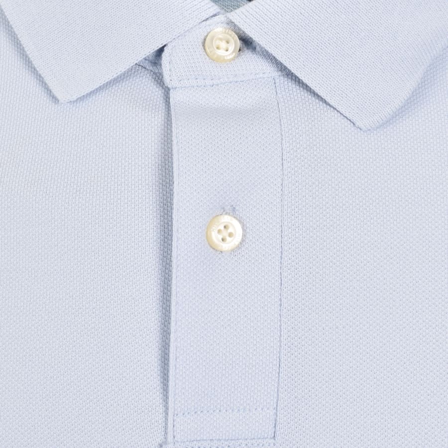Image number 4 for Tommy Hilfiger Long Sleeved Polo T Shirt Blue