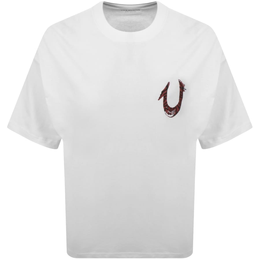 Image number 2 for True Religion Painted T Shirt White