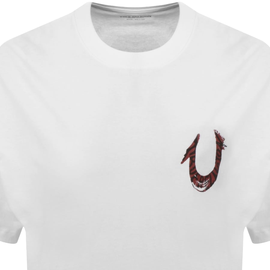 Image number 3 for True Religion Painted T Shirt White