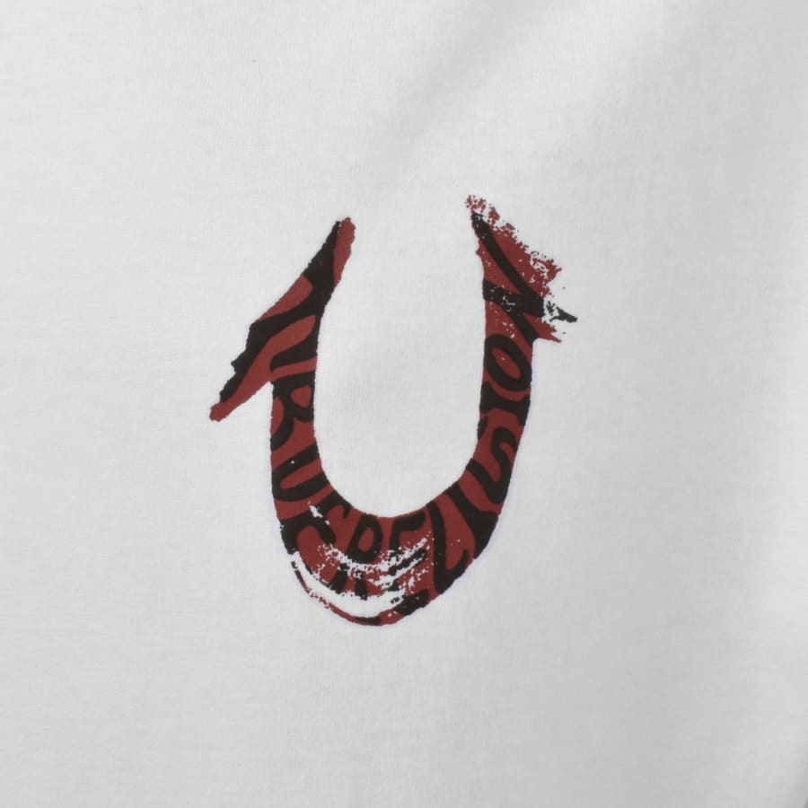 Image number 4 for True Religion Painted T Shirt White