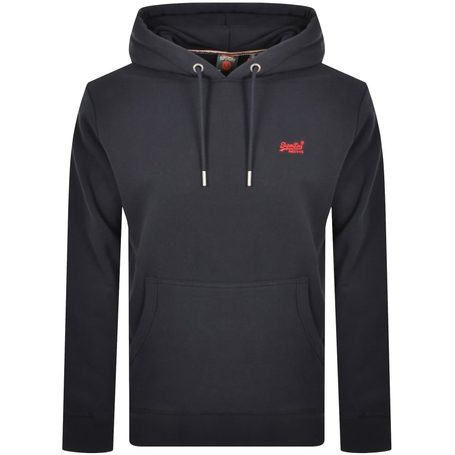 Image number 1 for Superdry Essential Logo Hoodie Navy