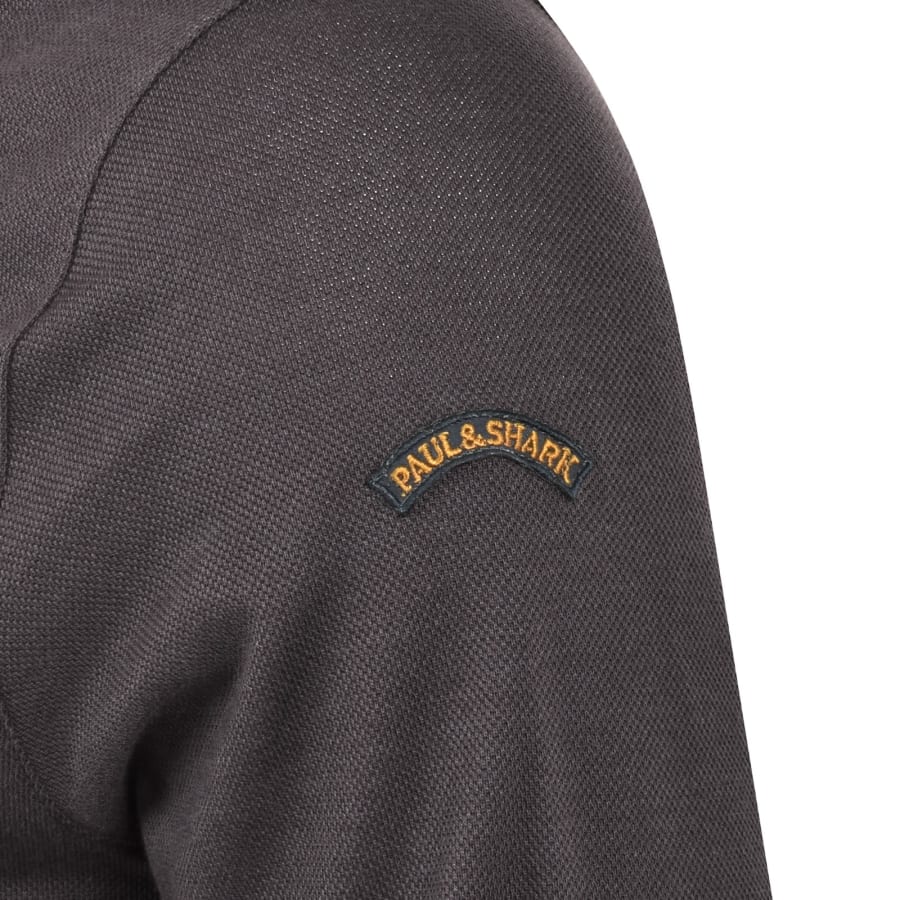 Image number 4 for Paul And Shark Polo T Shirt Charcoal Grey