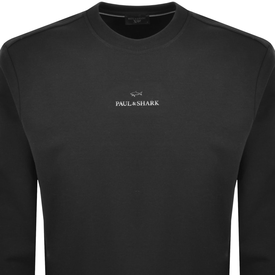 Image number 2 for Paul And Shark Logo Sweatshirt Black