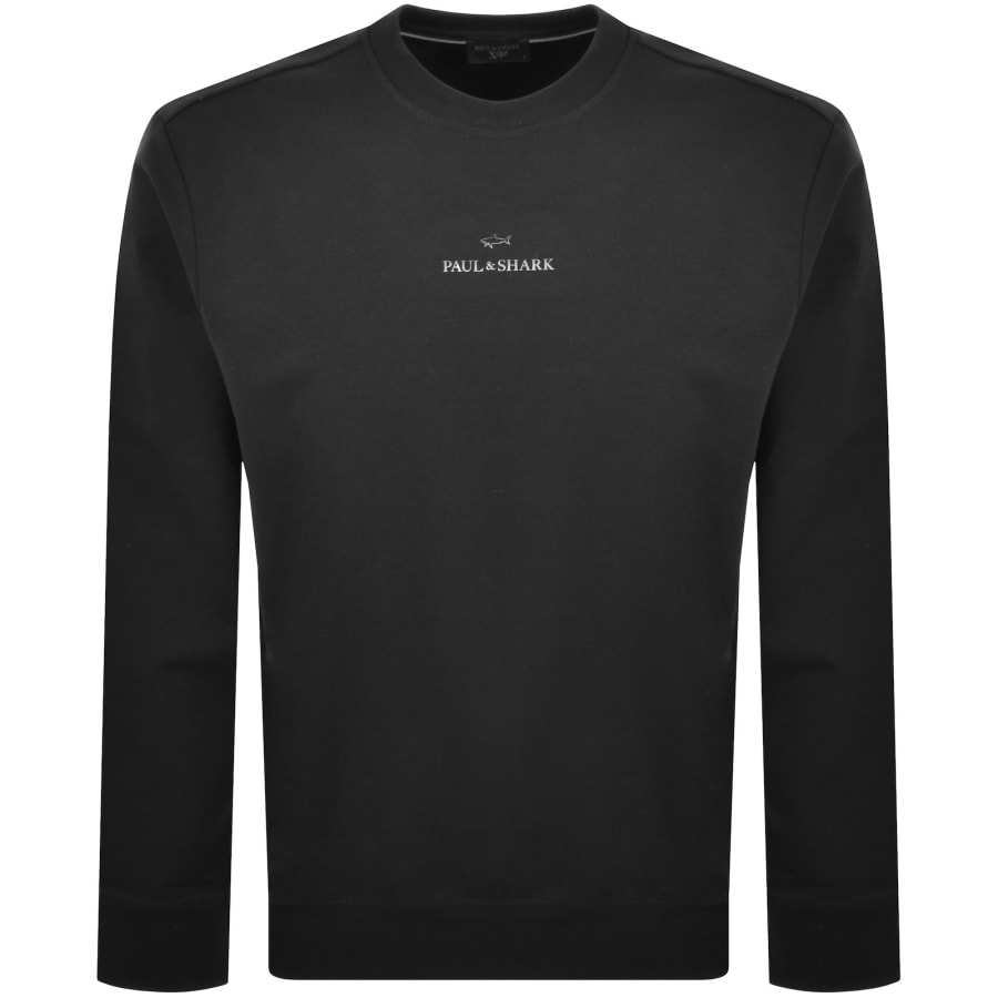 Image number 1 for Paul And Shark Logo Sweatshirt Black