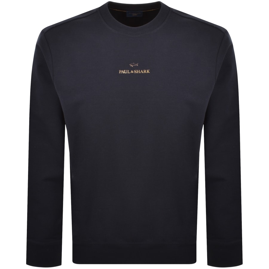 Image number 1 for Paul And Shark Logo Sweatshirt Navy