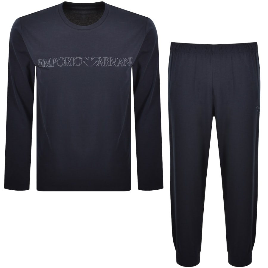 Image number 1 for Emporio Armani Pyjama Loungewear Set Navy