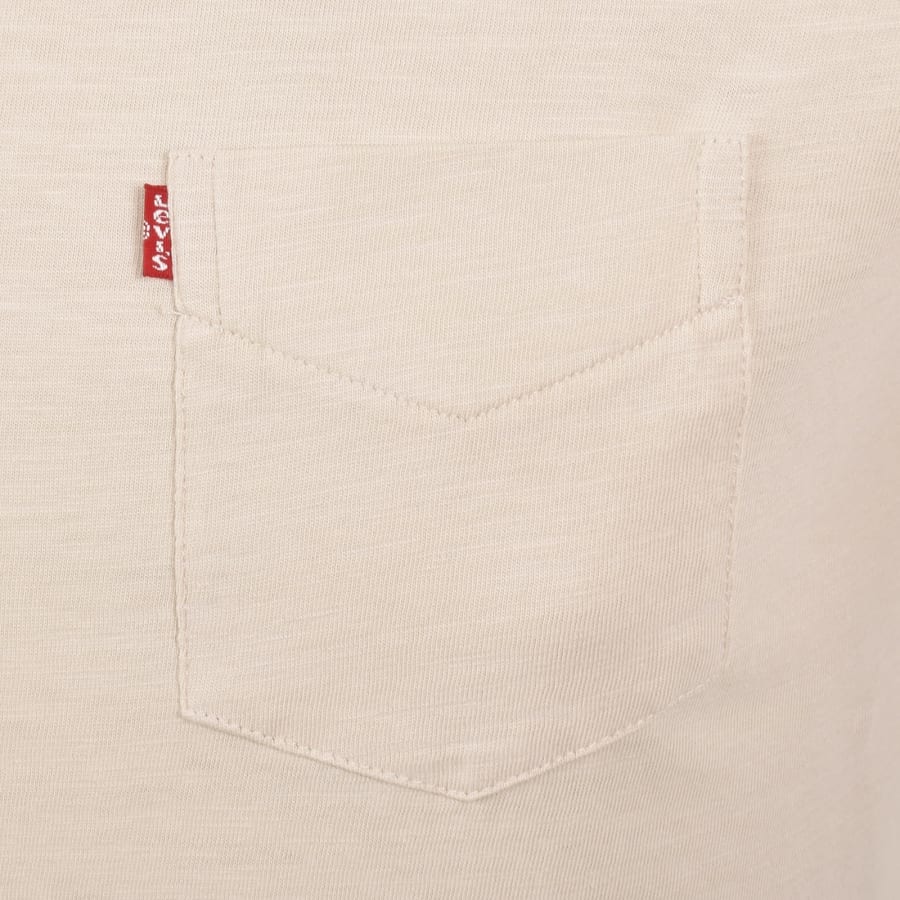 Image number 3 for Levis Original Classic Pocket T Shirt Fog Beige