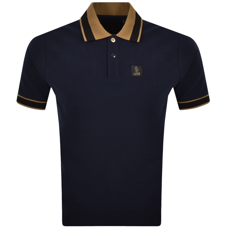 Image number 1 for Luke 1977 Makati Polo T Shirt Dark Navy