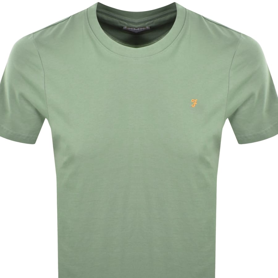 Image number 2 for Farah Vintage Danny T Shirt Green