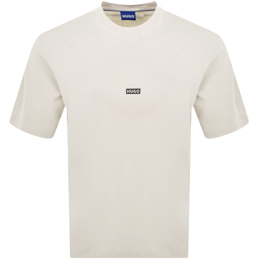 Image number 2 for HUGO Blue Nalono T Shirt Cream