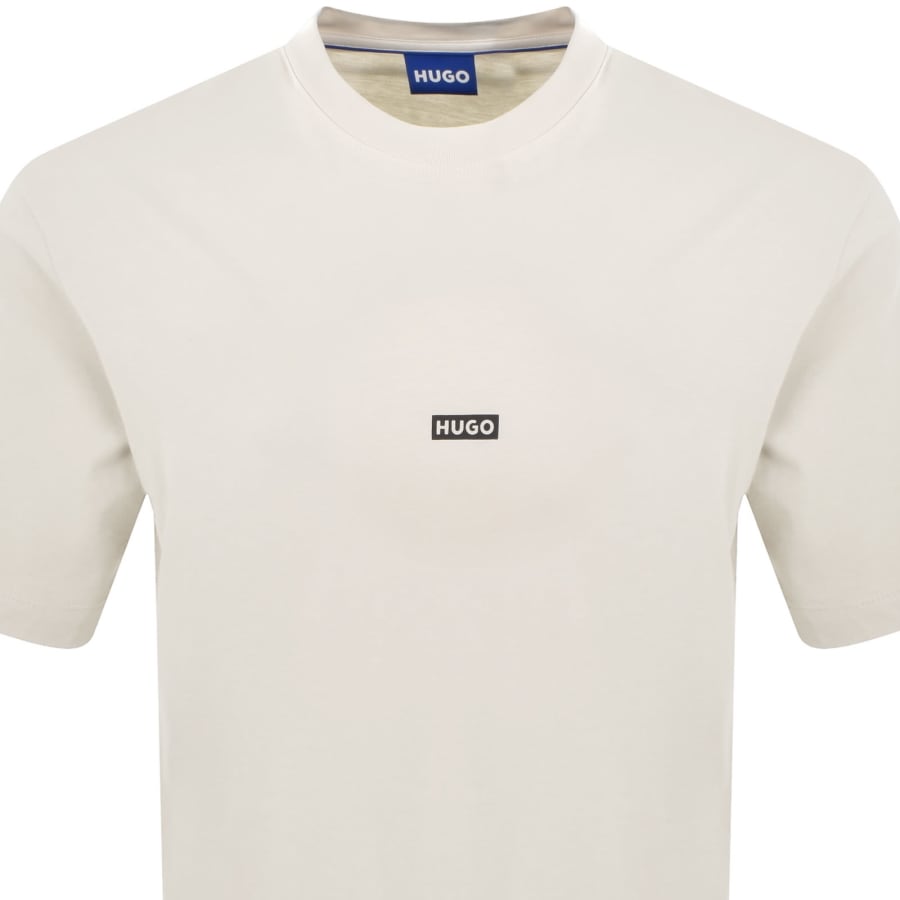 Image number 3 for HUGO Blue Nalono T Shirt Cream