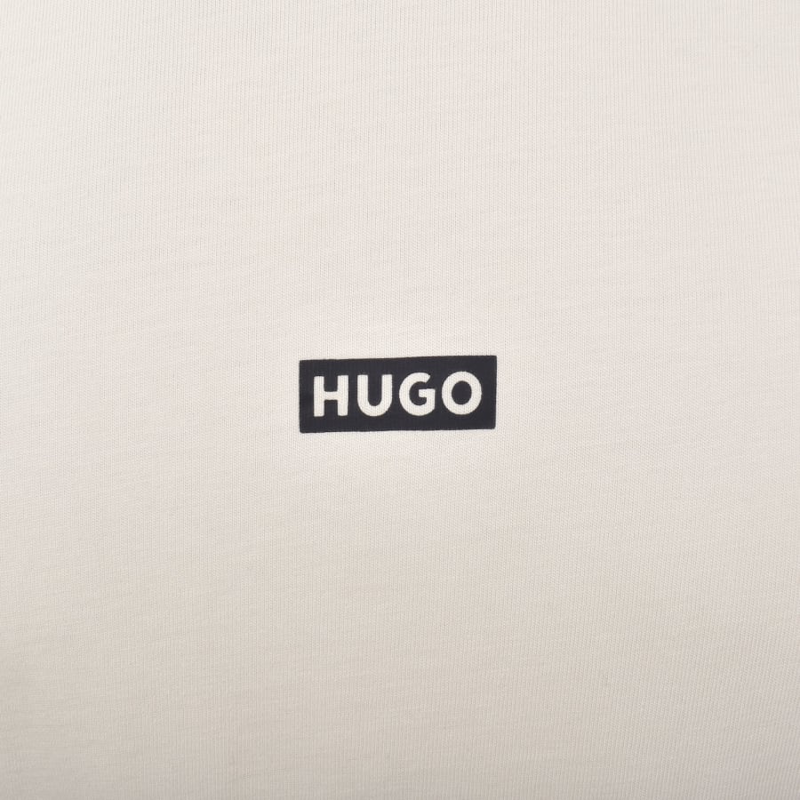 Image number 4 for HUGO Blue Nalono T Shirt Cream