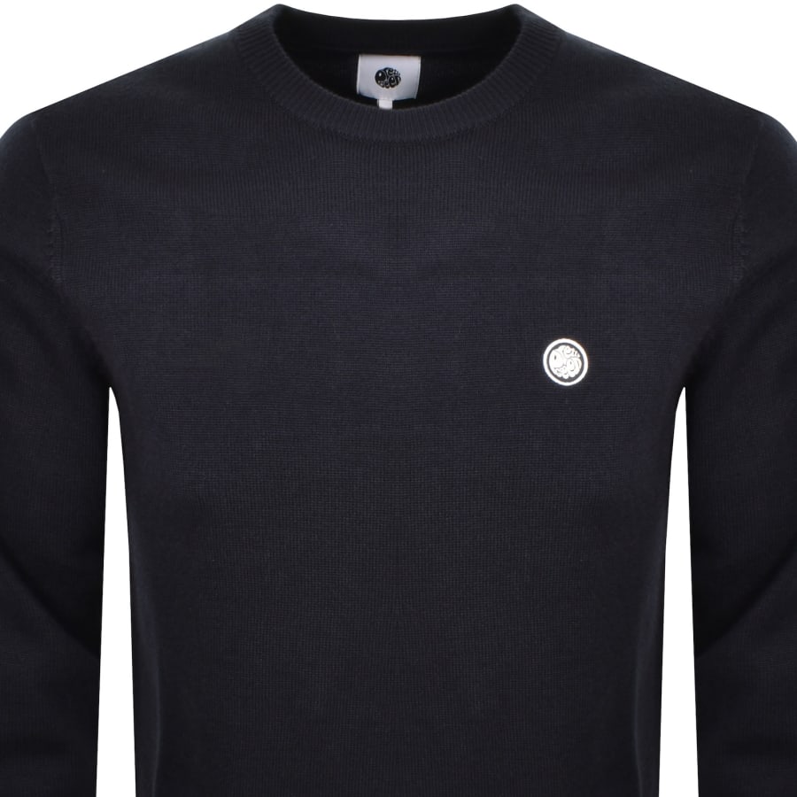 Image number 2 for Pretty Green Knit Sweatshirt Navy