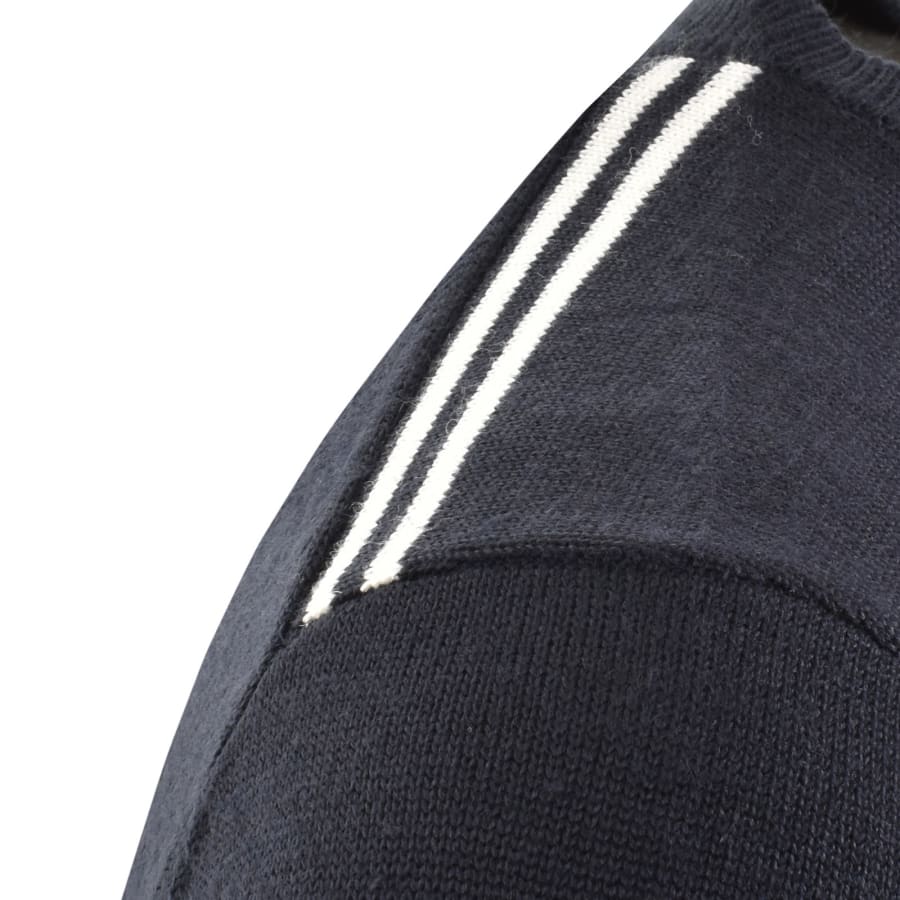 Image number 4 for Pretty Green Knit Sweatshirt Navy
