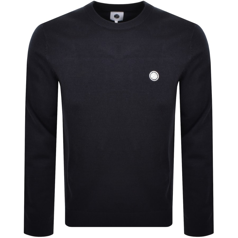 Image number 1 for Pretty Green Knit Sweatshirt Navy