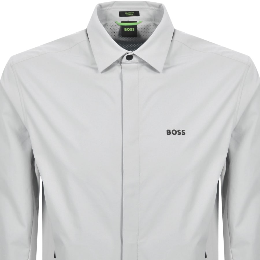 Image number 2 for BOSS Urban Over Shirt Grey
