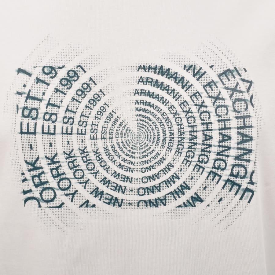 Image number 3 for Armani Exchange Graphic T Shirt Beige