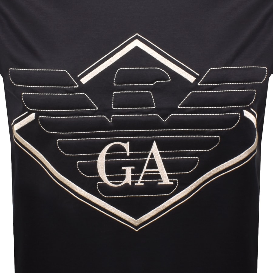 Image number 3 for Emporio Armani Logo T Shirt Navy