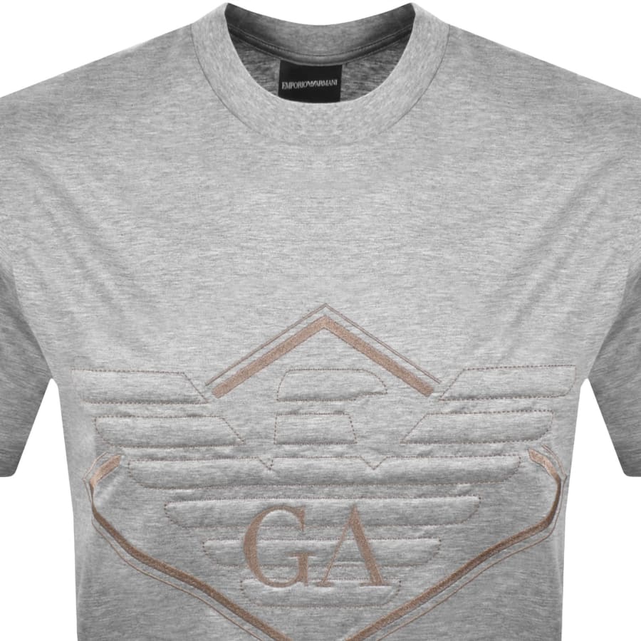 Image number 2 for Emporio Armani Logo T Shirt Grey