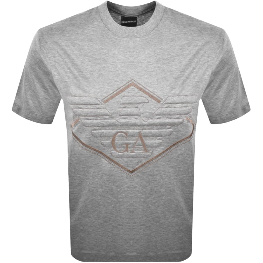 Image number 1 for Emporio Armani Logo T Shirt Grey