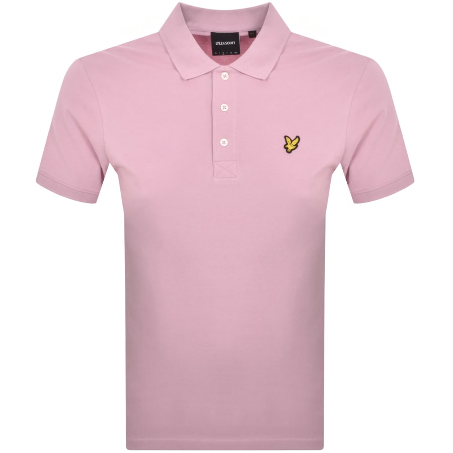 Image number 1 for Lyle And Scott Plain Polo T Shirt Pink