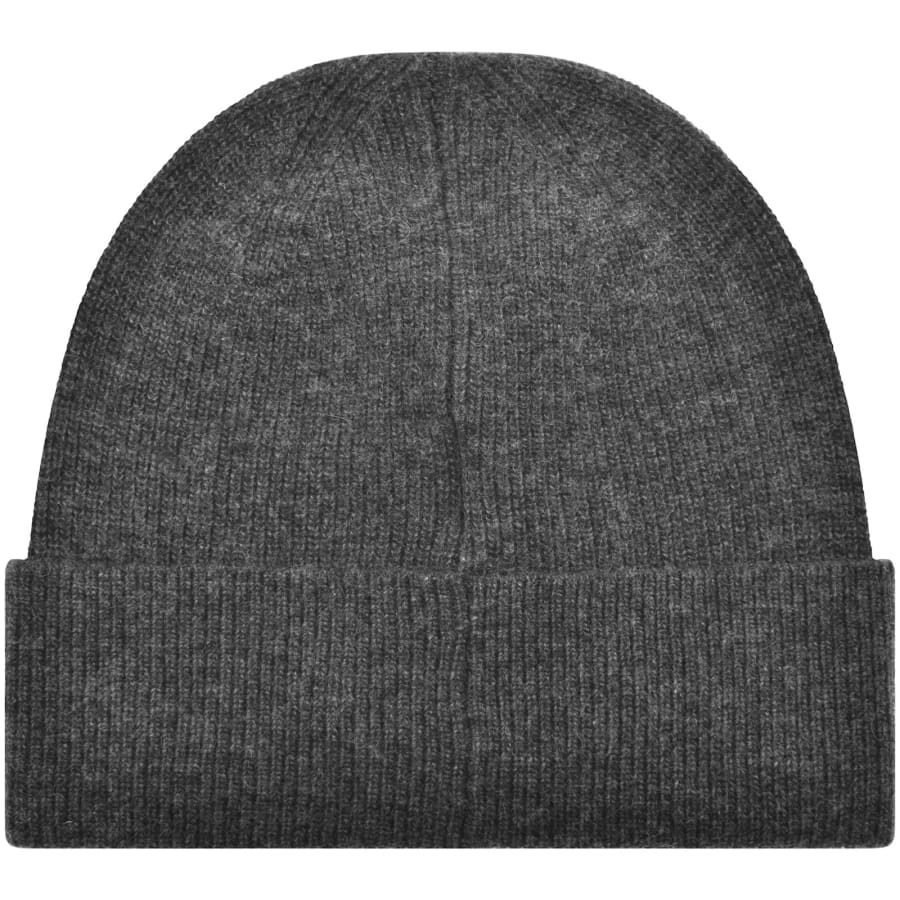 Image number 2 for Lyle And Scott Ribbed Beanie Hat Grey