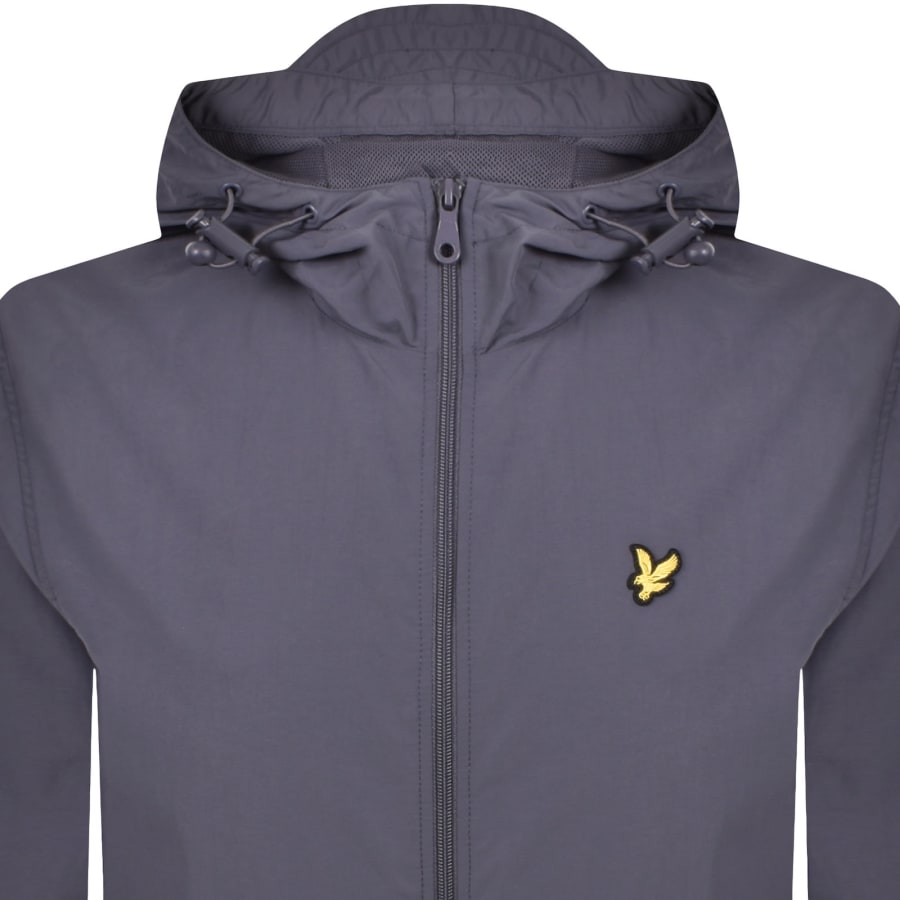 Image number 2 for Lyle And Scott Hooded Pocket Jacket Grey