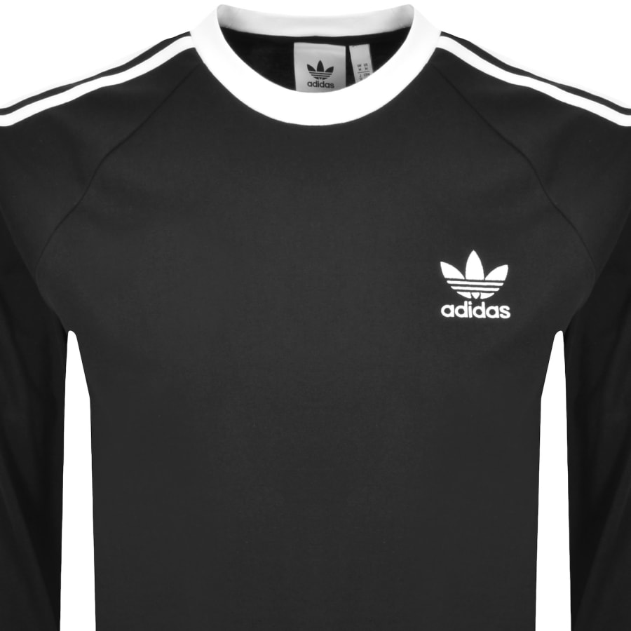 Image number 2 for adidas Originals Long Sleeve T Shirt Black
