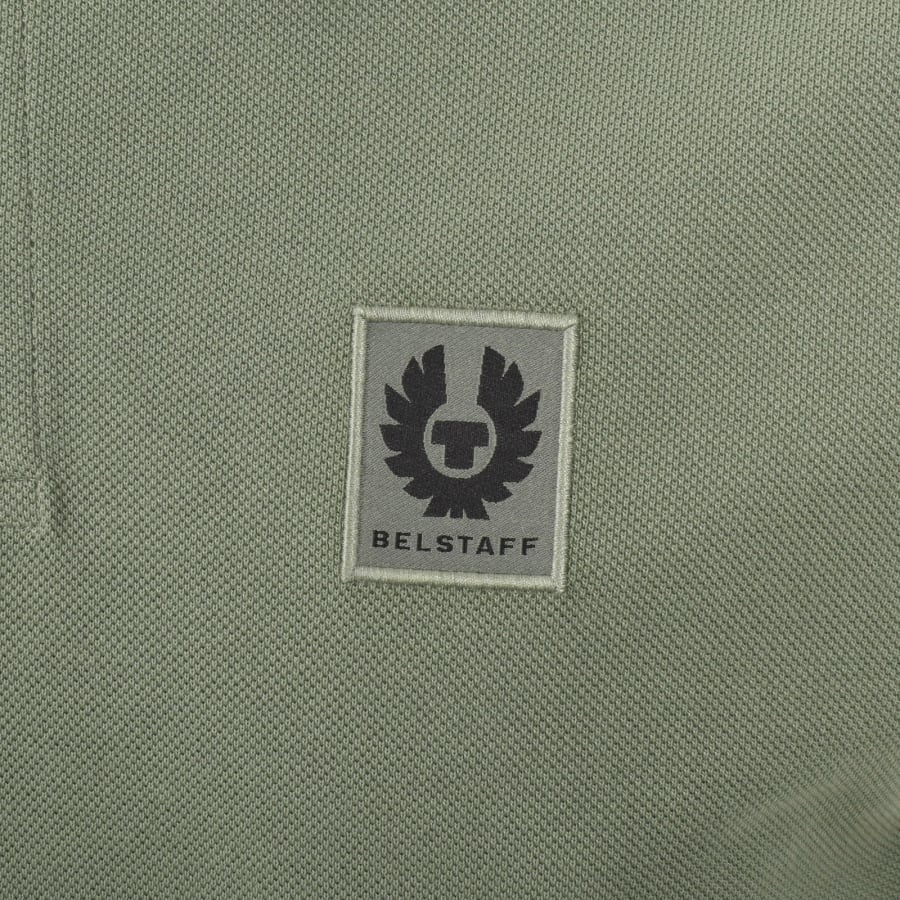 Image number 3 for Belstaff Tipped Polo T Shirt Green