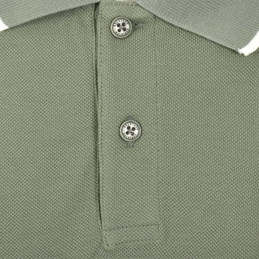 Image number 4 for Belstaff Tipped Polo T Shirt Green