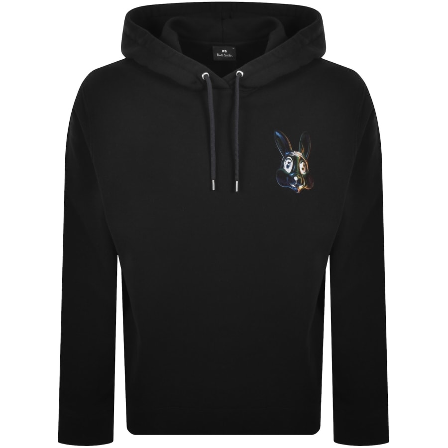 Image number 2 for Paul Smith Pullover Bunny Hoodie Black