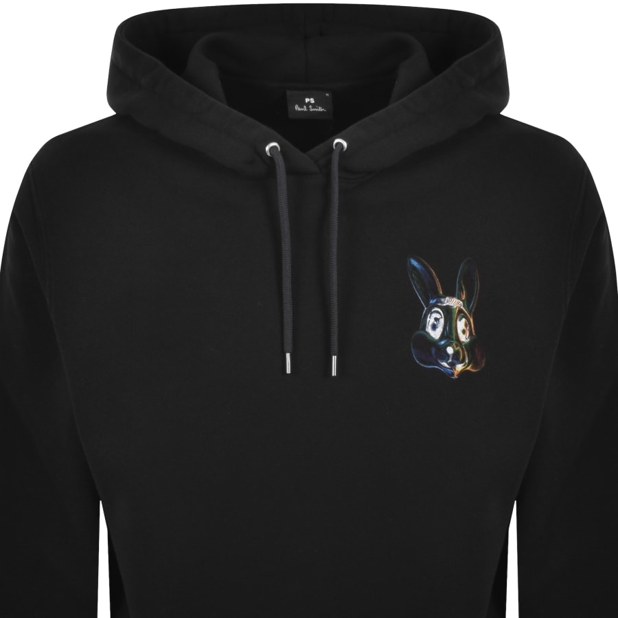 Image number 3 for Paul Smith Pullover Bunny Hoodie Black