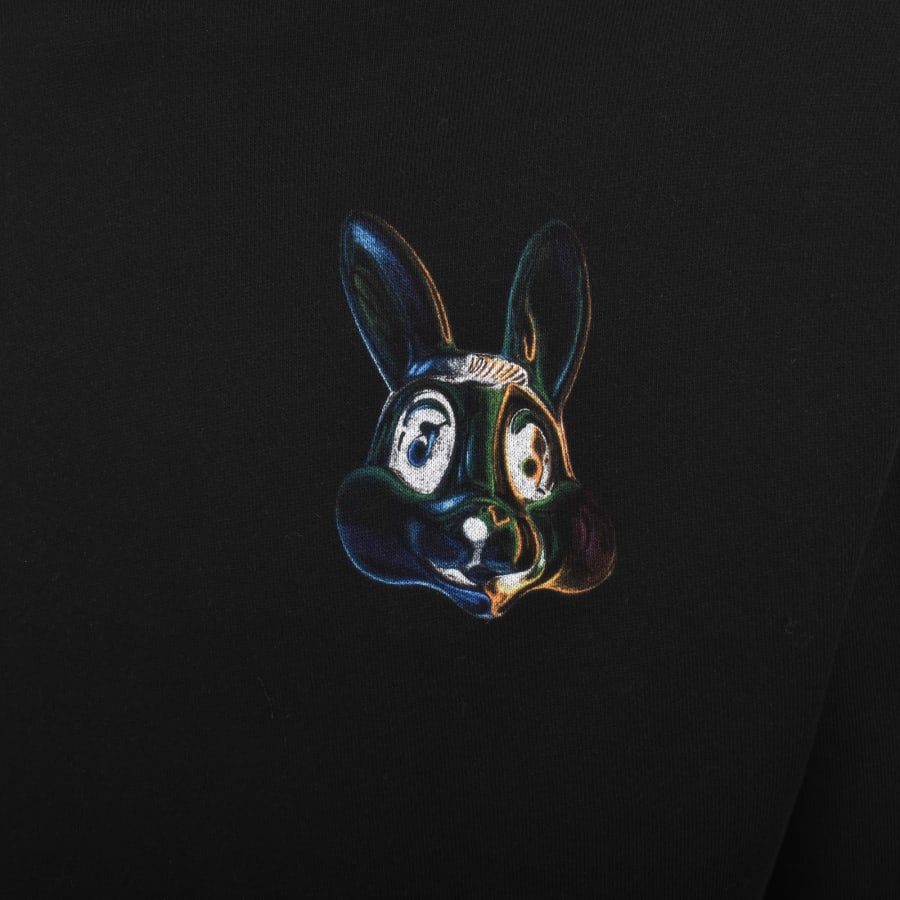 Image number 4 for Paul Smith Pullover Bunny Hoodie Black