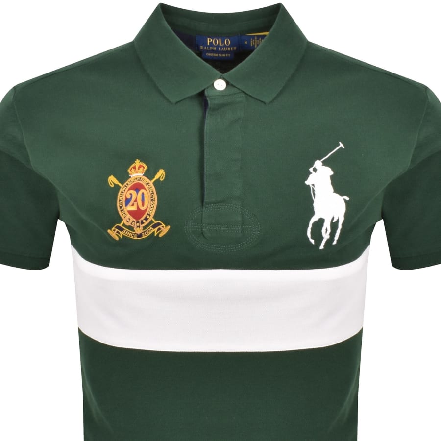 Image number 2 for Ralph Lauren Custom Slim Fit Polo T Shirt Green