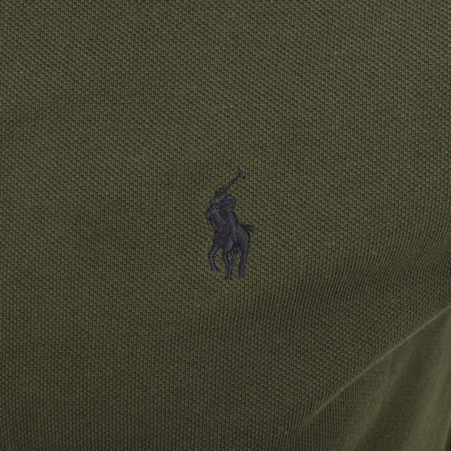 Image number 3 for Ralph Lauren Custom Slim Polo T Shirt Green