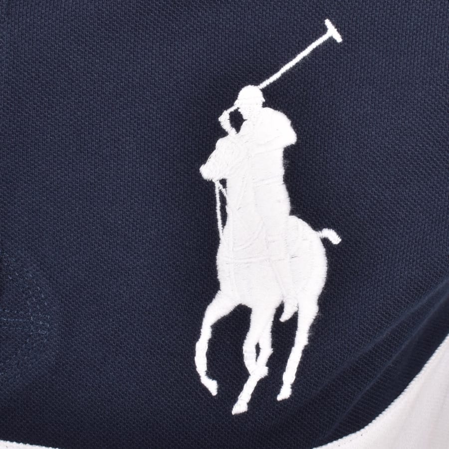 Image number 3 for Ralph Lauren Custom Slim Fit Polo T Shirt Navy