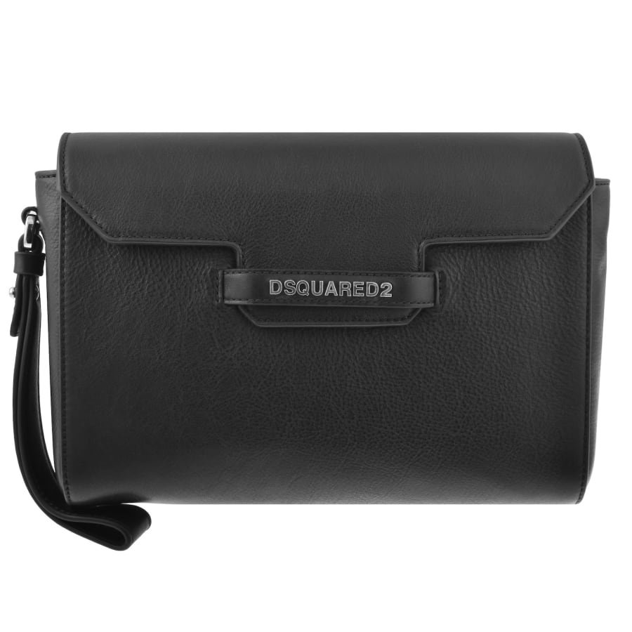 Image number 1 for DSQUARED2 Leather Clutch Bag Black