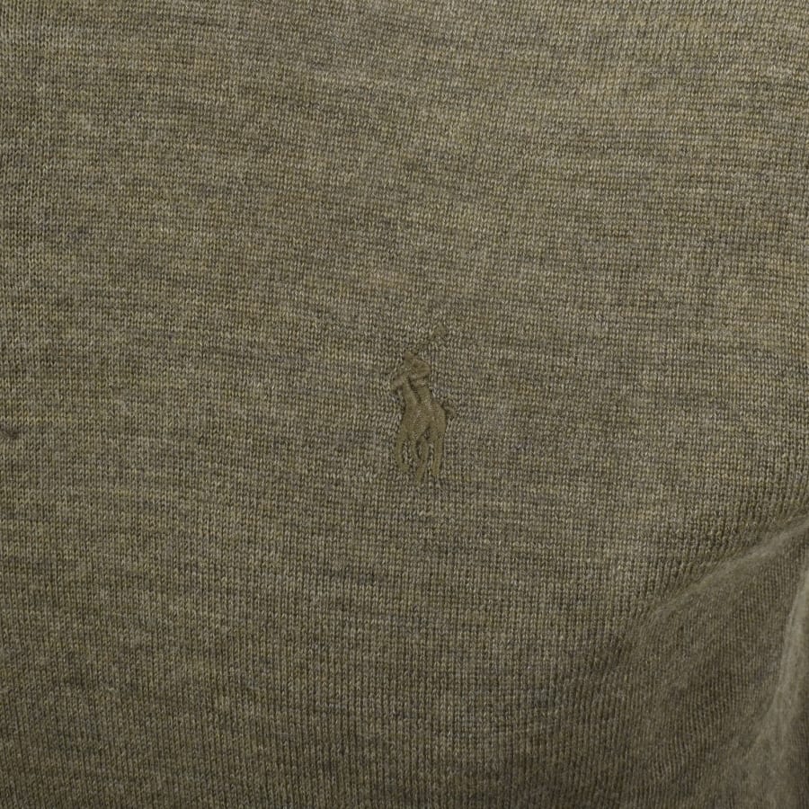 Image number 3 for Ralph Lauren Polo Knitted Wool Jumper Green
