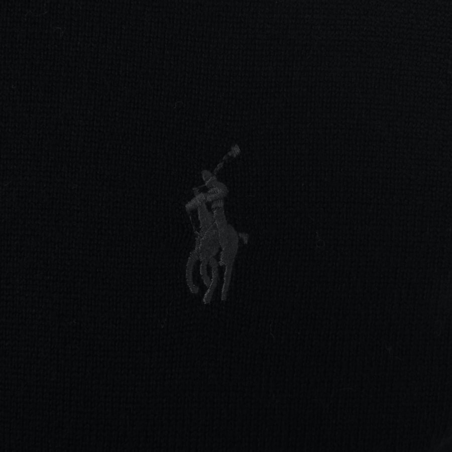Image number 3 for Ralph Lauren Polo Knitted Wool Jumper Black