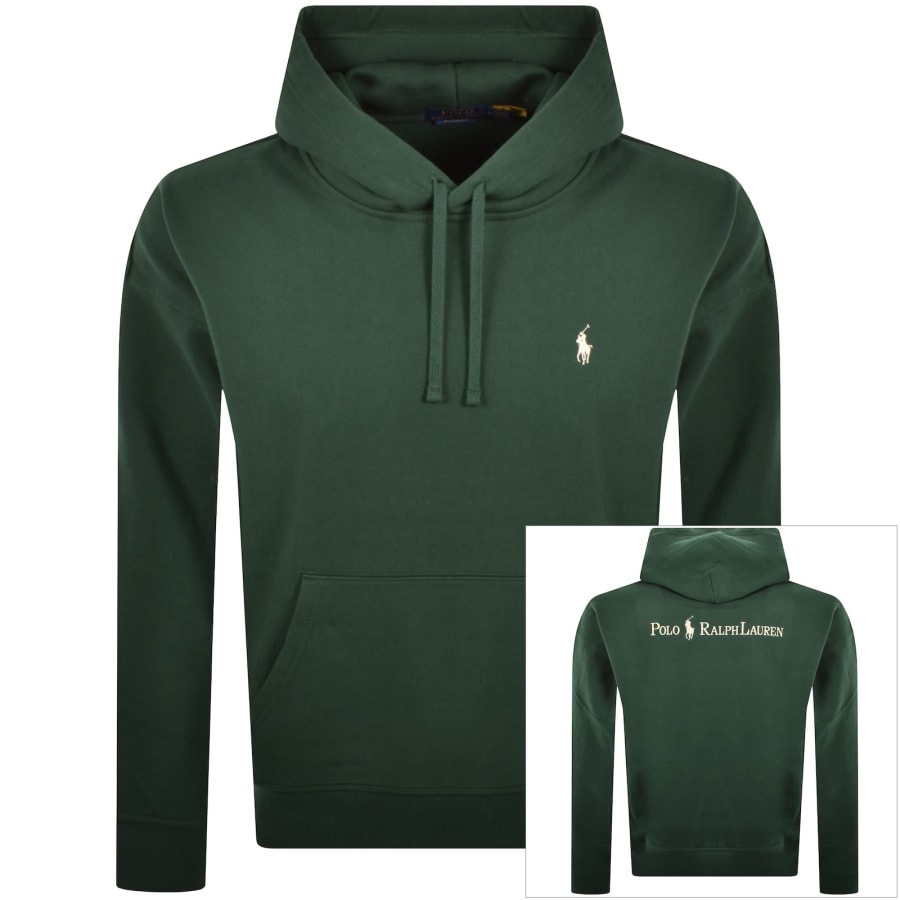 Image number 1 for Ralph Lauren Pullover Hoodie Green