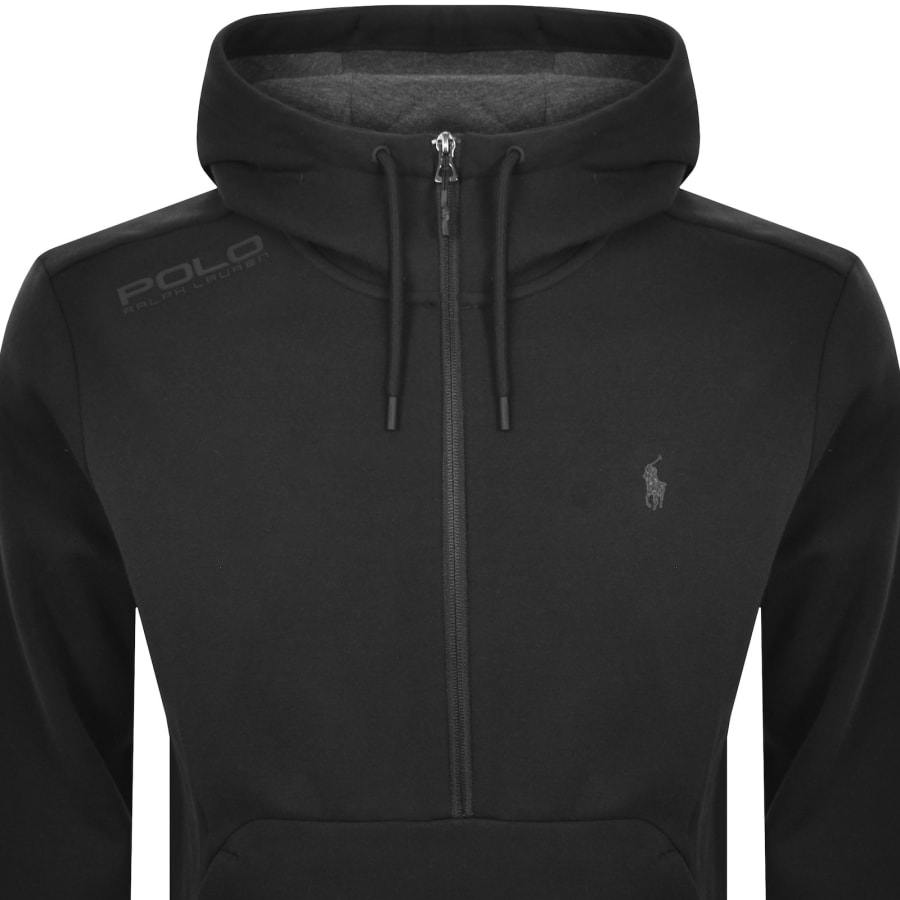 Image number 2 for Ralph Lauren Half Zip Hoodie Black