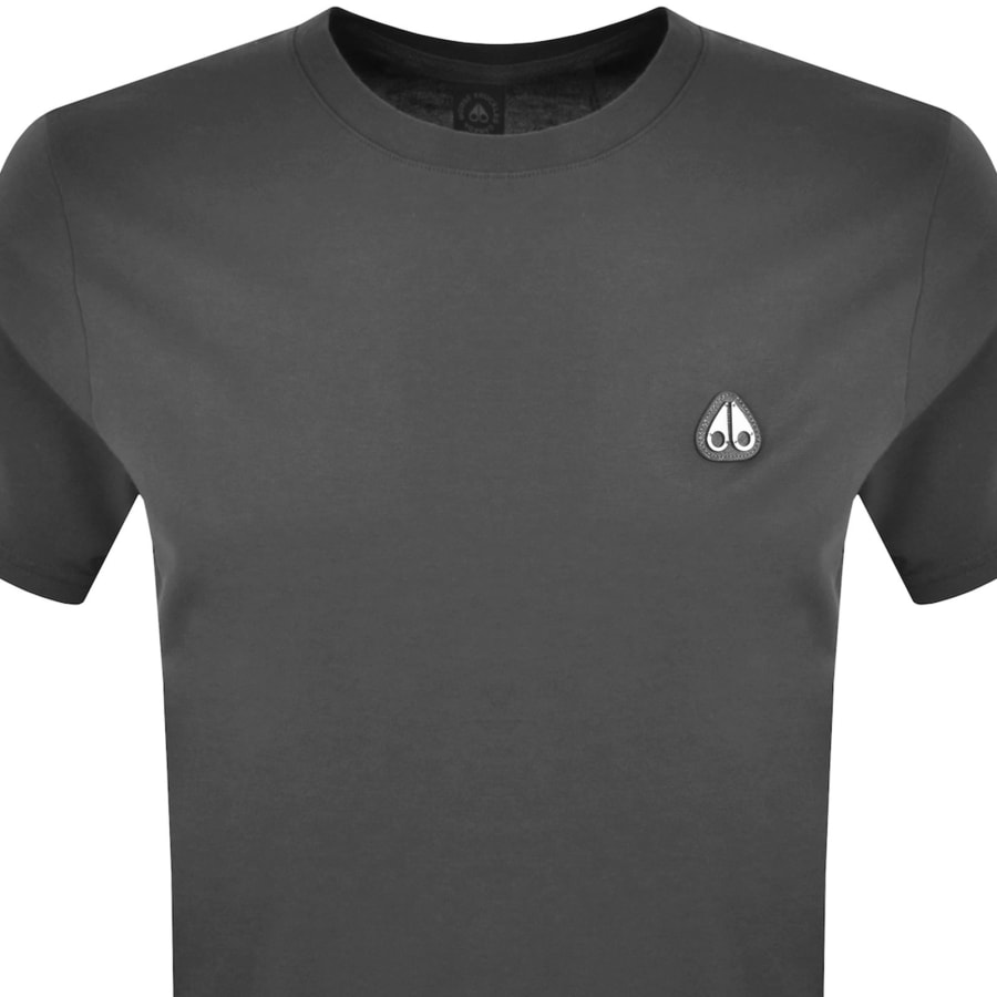 Image number 2 for Moose Knuckles Crescent T Shirt Cement Grey