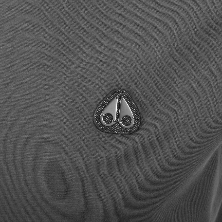 Image number 3 for Moose Knuckles Crescent T Shirt Cement Grey